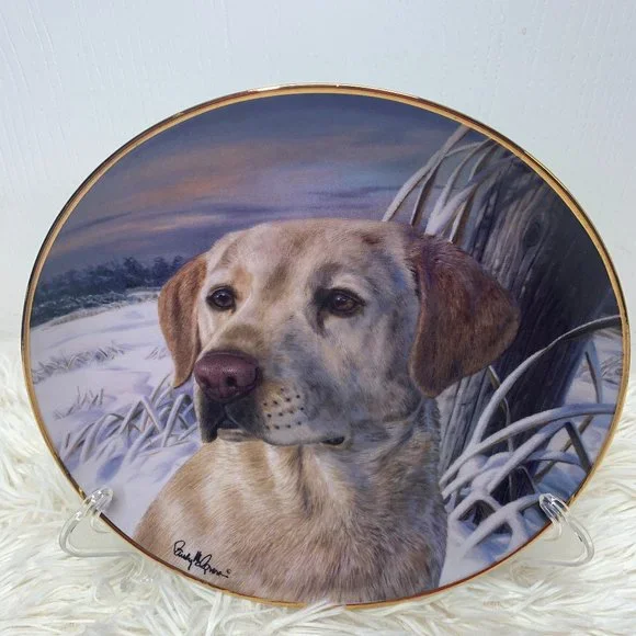 Franklin Mint Heirloom Collection Labrador Collectors Plate